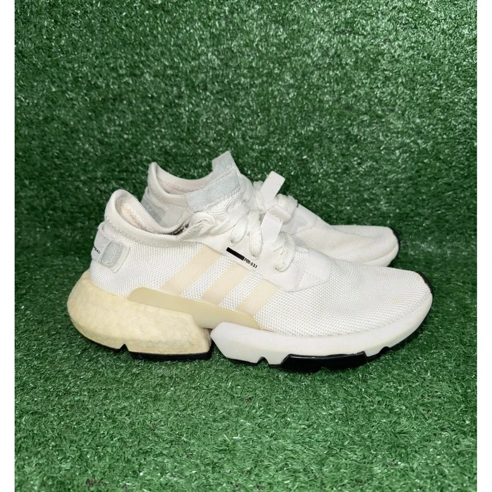 Adidas Boost‎ Pod S3.1 Womens Size 7.5 White Running Shoes Comfort Sneakers